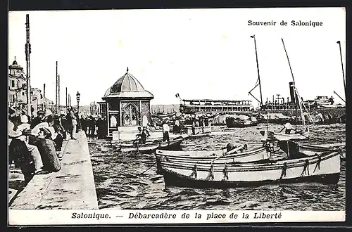 AK Salonique, Débarcadère de la place de la Liberté