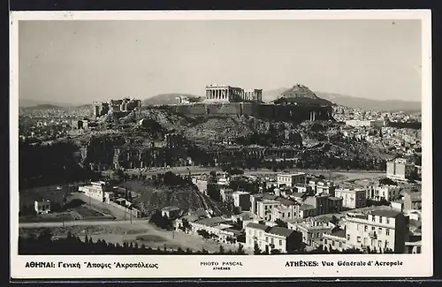 AK Athenes, Vue générale d`Acropolis
