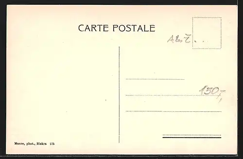 AK Biskra, Tente sous les palmiers