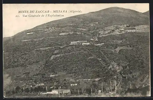 AK Miliana, Mines du Zaccar, Vue générale de l`Exploitation