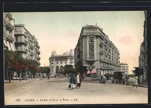 AK Alger, La Rue d`Isly et la Poste