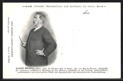 AK Arnold Böcklin, Maler aus Basel