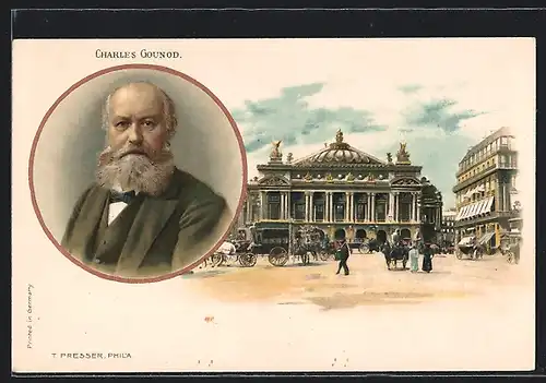 AK Portrait des Musikers Charles Gounod