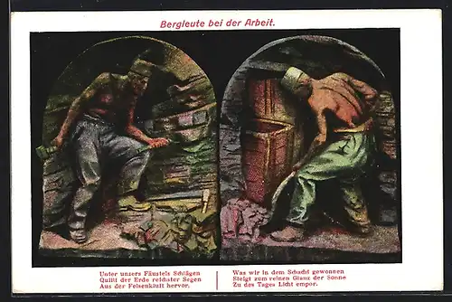 AK Bergbau, Bergleute bei der Arbeit