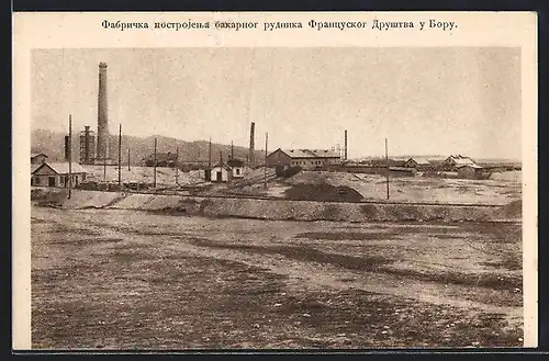 AK Bor, Bergwerk mit Schornsteinen