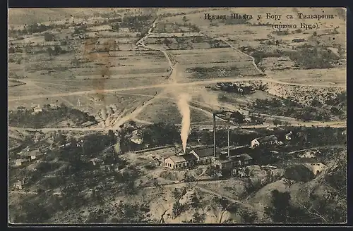 AK Bor, Bergwerk aus der Vogelschau