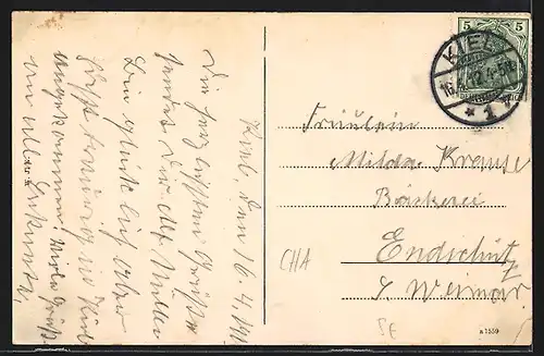 AK Kriegsschiff SMS Hertha des Ostasiengeschwaders liegt vor Anker