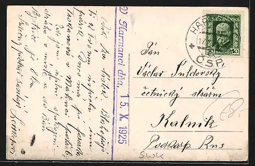 AK Harmanee, Ansicht der Hermanetzer Papierfabrik