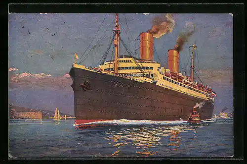 AK Passagierschiff Columbus in Fahrt, Norddeutscher Lloyd Bremen