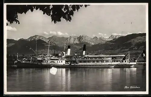 AK Dampfer Stadt Rapperswil am Zürichsee