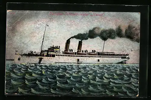 AK Turbinen-Schnelldampfer Kaiser