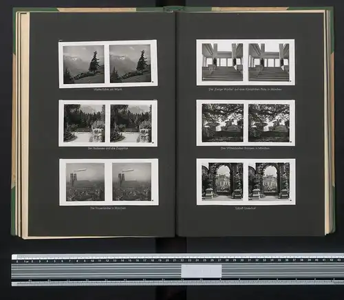 Raumbildalbum mit 200 Raumbildern, Deutsche Gaue, Herausgeber Alfons von Czibulka, Stereo-Betrachter, Franken, Bayern