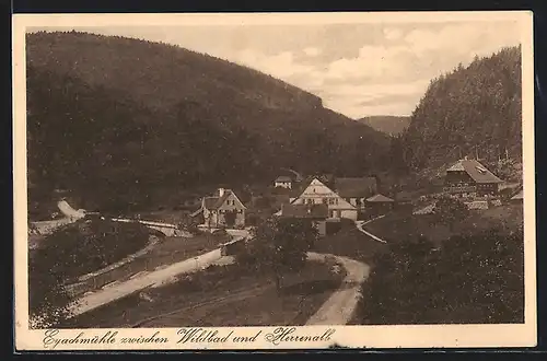 AK Dobel / Schwarzwald, Gasthaus Eyachmühle