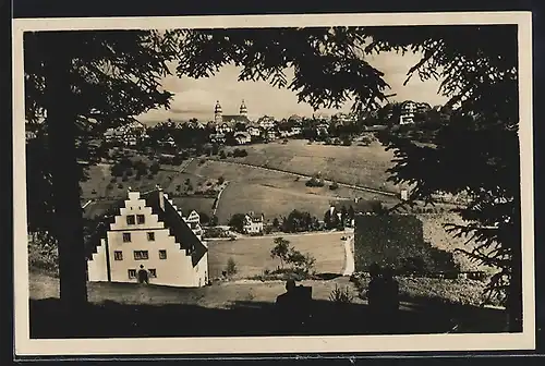 AK Freudenstadt, Ortsansicht aus dem Wald