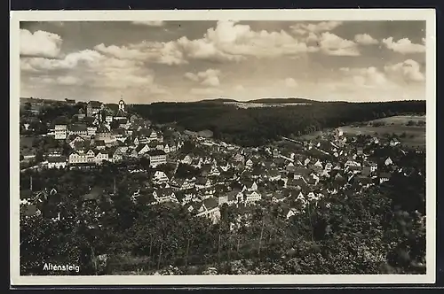 AK Altensteig, Schöne Ortsansicht aus der Vogelschau