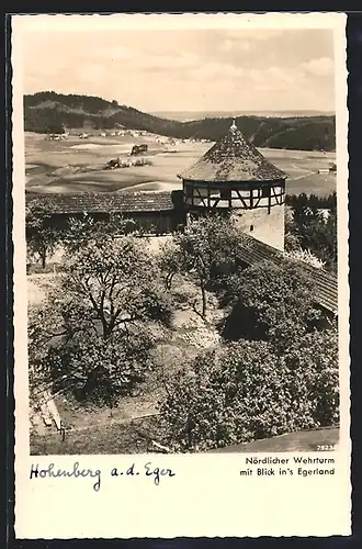 AK Hohenberg / Eger, Gauschulungsburg & Schullandheim des NSLB, Nördlicher Wehrturm