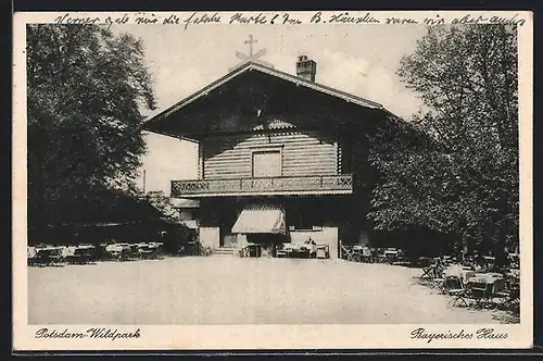 AK Potsdam-Wildpark, Blick zum Bayerischen Haus