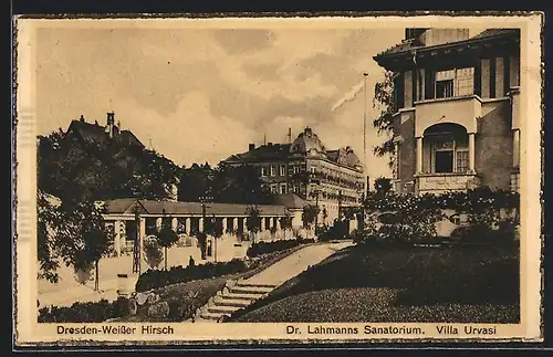 AK Dresden-Weisser Hirsch, Dr. Lahmanns Sanatorium, Villa Urvasi