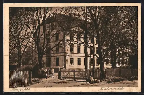 AK Königsfeld / Baden, Strassenansicht der Knabenanstalt