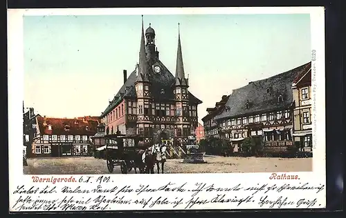 AK Wernigerode / Harz, Rathaus