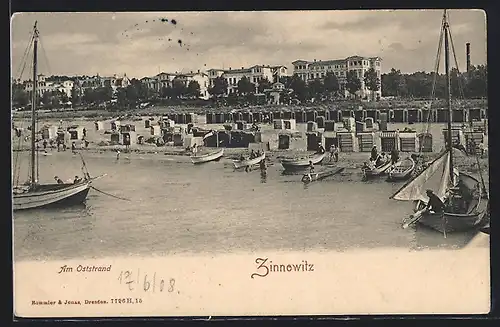 AK Zinnowitz, Uferpartie am Oststrand