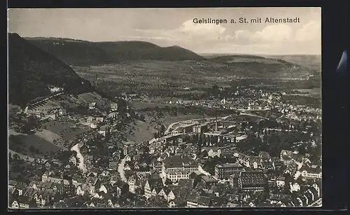 AK Geislingen a. St., Ortsansicht mit Altenstadt
