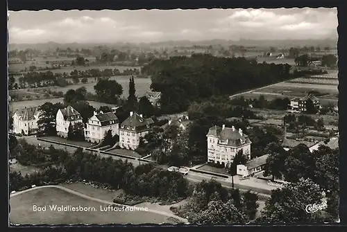 AK Bad Waldliesborn, Villengegend aus der Vogelschau