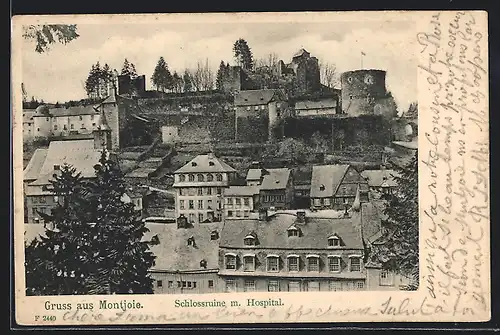 AK Montjoie, Schlossruine mit Hospital