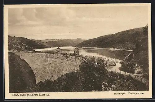 AK Solingen, Blick auf die Talsperre