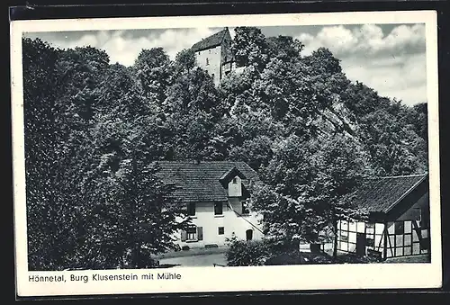 AK Hemer, Burg Klusenstein mit Mühle