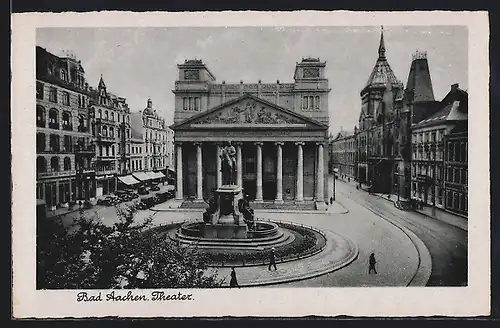 AK Aachen, Theater mit Vorplatz