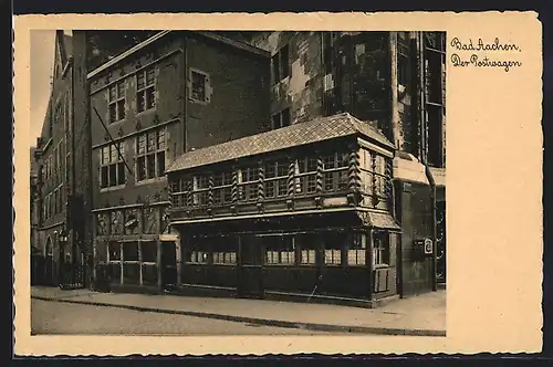 AK Bad Aachen, Gaststätte Der Postwagen, Krämerstrasse