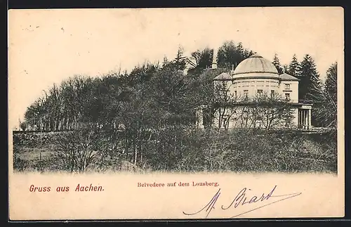 AK Aachen, Belvedere auf dem Lousberg