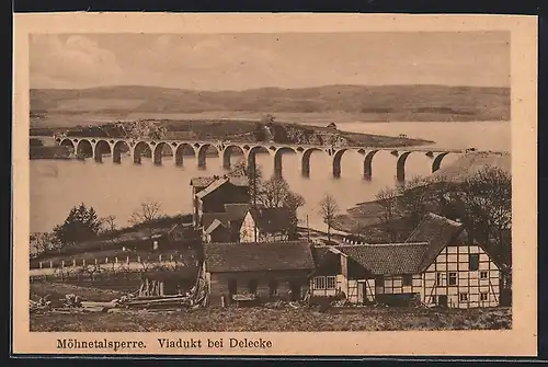 AK Delecke, Möhnetalsperre mit Viadukt
