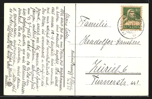 AK Passugg, Kurhaus mit Calanda