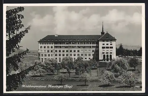 AK Menzingen (Zug), Blick auf das Mädchenpensionat