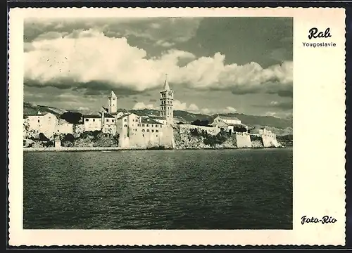 AK Rab, Ortsansicht vom Wasser aus