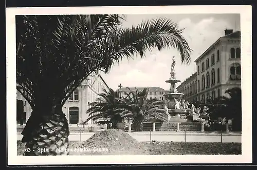 AK Split, Monumentalna cesma, Monumentalbrunnen