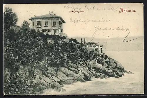 AK Abbazia, Villen am Meer