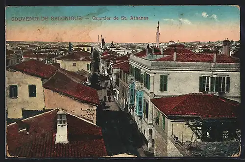 AK Salonique, Quartier de St. Athanas