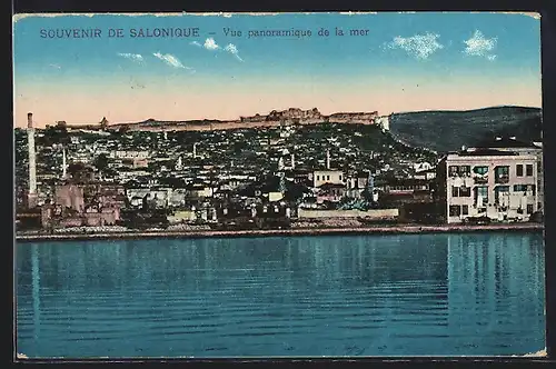 AK Salonique, Vue panoramique de la mer