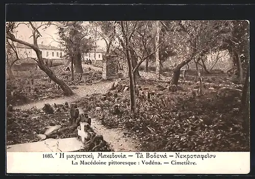 AK Salonique, La Macedoine pittoresque, Vodenam Cimetiere
