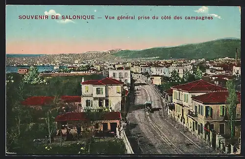 AK Salonique, Vue generale prise du cote des campagnes