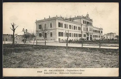 AK Salonique & Salonica, Greecian Orphanage, griechisches Waisenhaus
