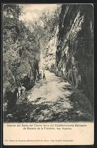 AK Rosario de la Frontera, Interior del Santo del Chorro cerca del Establecimiento Balneario