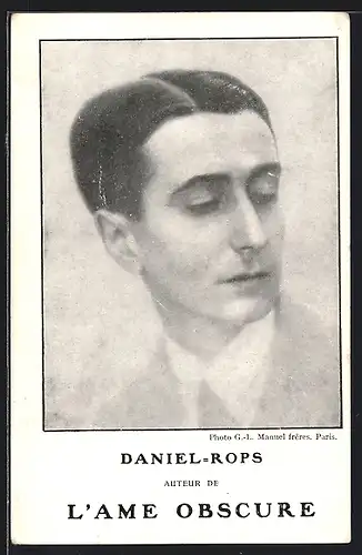 AK Daniel Rops, Autor von L`Ame Obscure