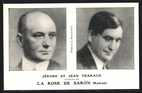 AK Jérome et Jean Tharaud, Auteurs de La Rose de Saron