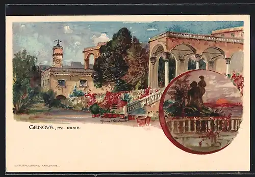 Künstler-AK Manuel Wielandt: Genova, Pa L. Doria