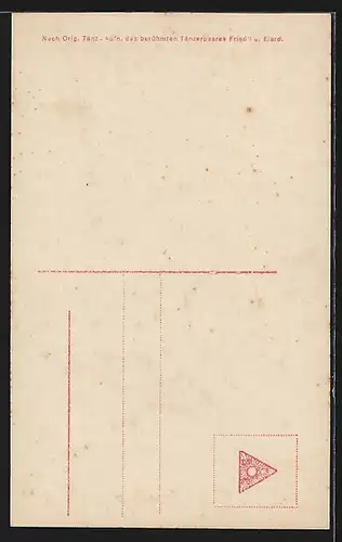 AK Moderne Tänze, Valse Boston