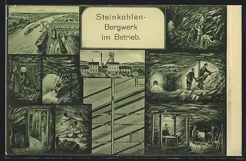 AK Steinkohlenbergwerk im Betrieb
